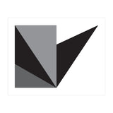 Geometric Shapes No. 76 - black, white & grey (Print Only) thumbnail