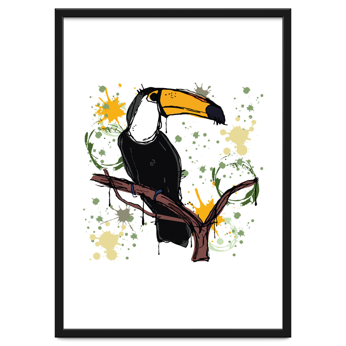 Toucan scribble sketch