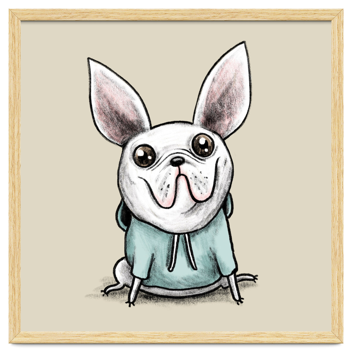 French Bulldog in a Hoodie