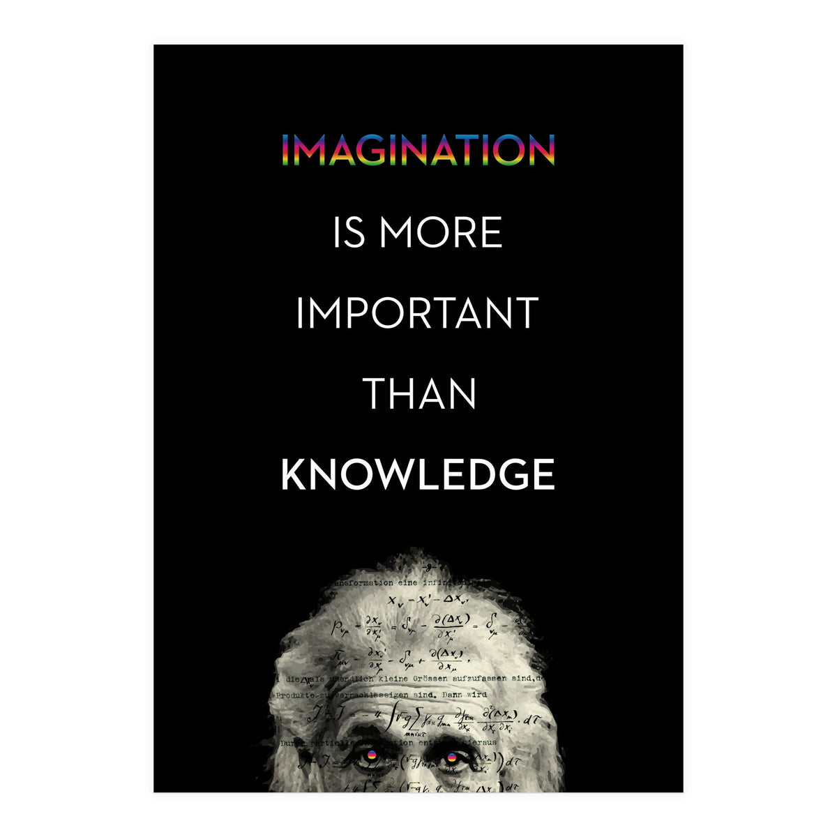 IMAGINATION BY ALBERT EINSTEIN (Print Only)