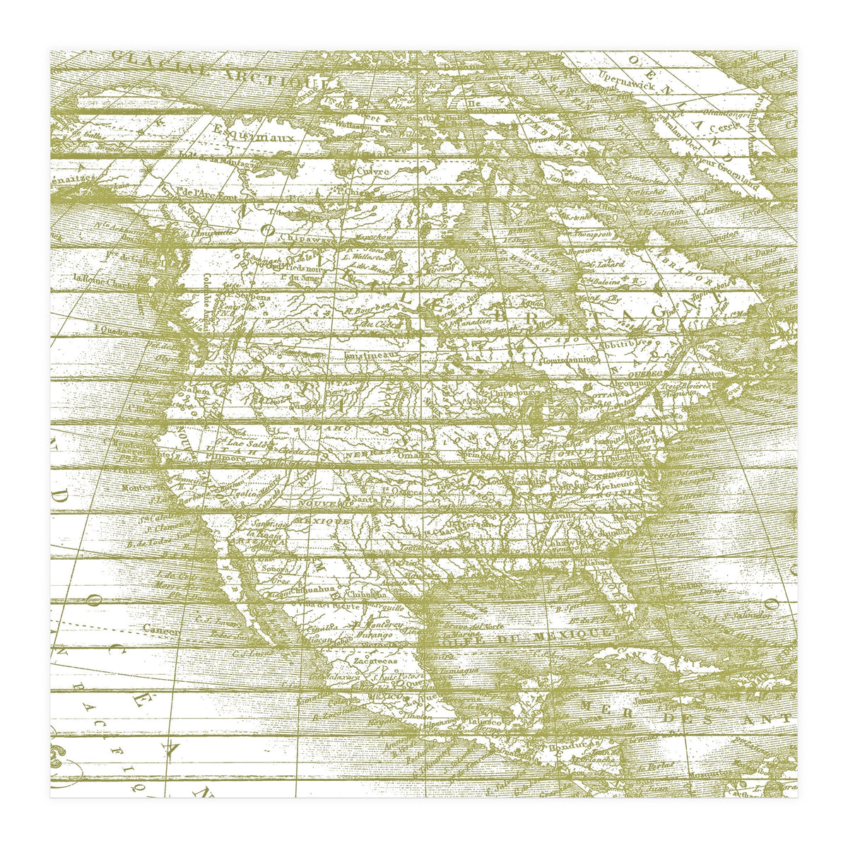 Vintage America`s Map  (Print Only)