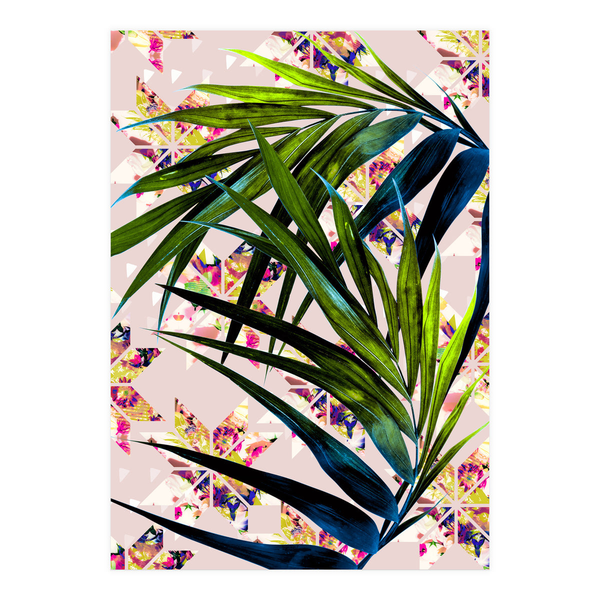 Leaves on mosaic  (Print Only)