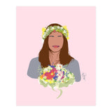 Girl In Wreath 1 (Print Only) thumbnail