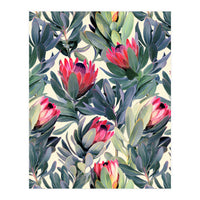 Painted Protea Pattern (Print Only)