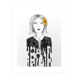 Flower dripping girl  (Print Only) thumbnail