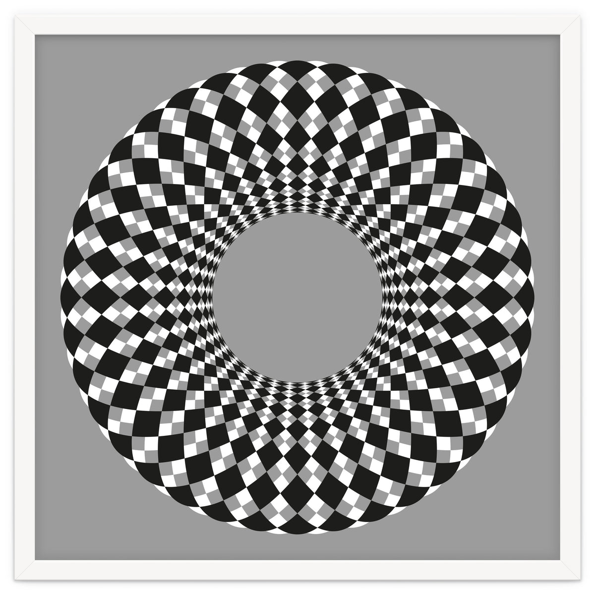 Black and white round