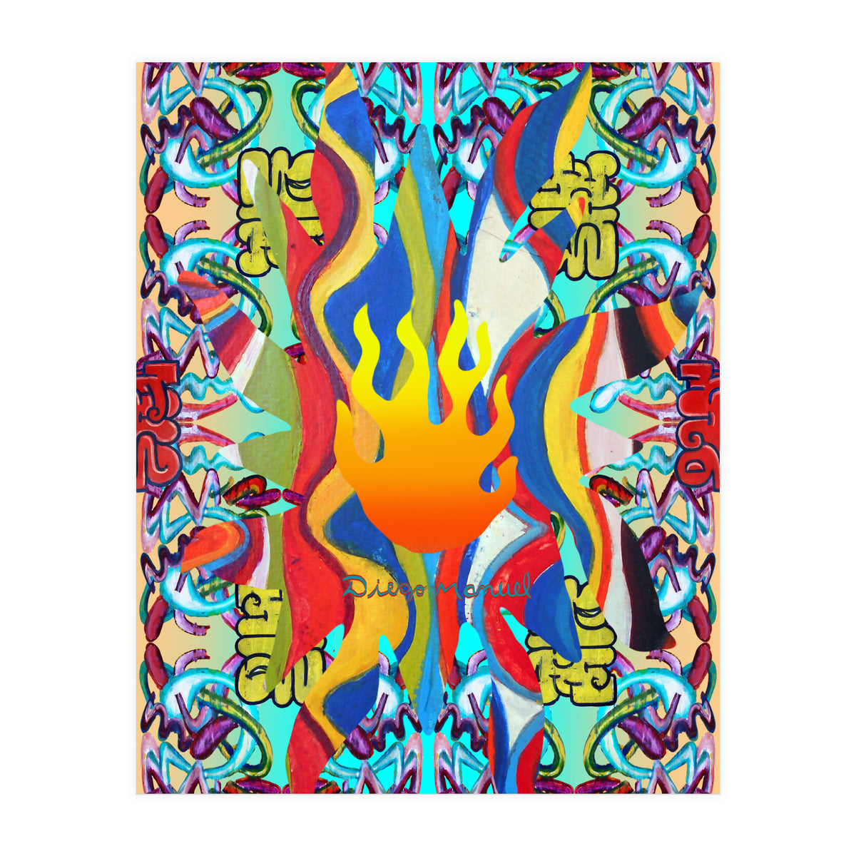 Fuego Y Graffiti 41 (Print Only)