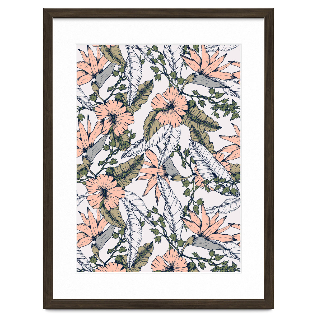 Tropical pattern pastel