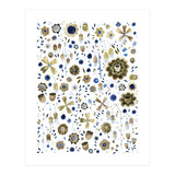 Indigo Flower Golden Mashup (Print Only) thumbnail