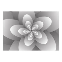 3d Abstract Floral Spiral  (Print Only)