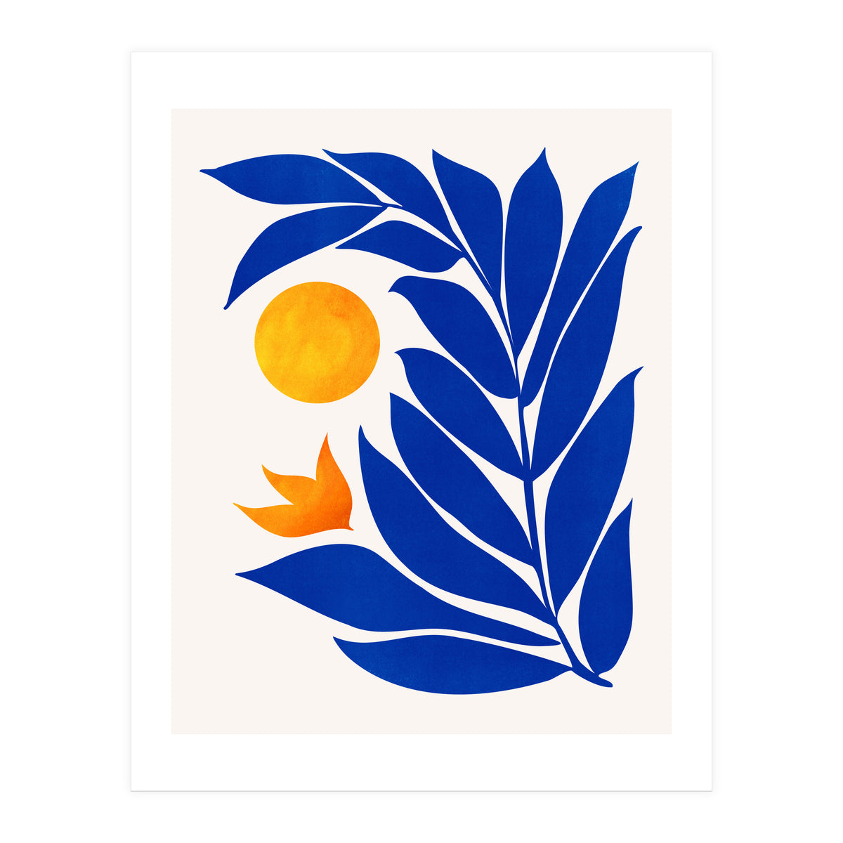 Indigo Garden Sunset (Print Only)