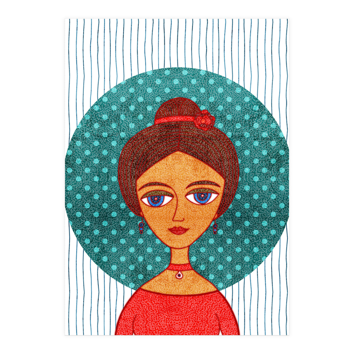 The girl in red (Print Only)