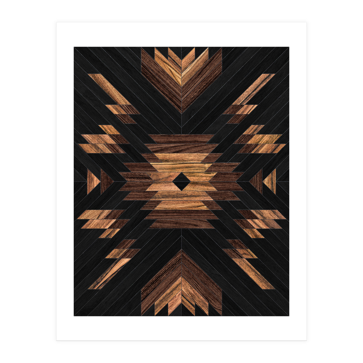 Urban Tribal Pattern No.7 - Aztec - Wood (Print Only)