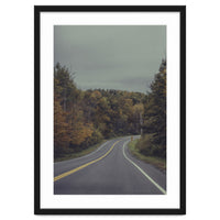 Fall Road in Upstate New York