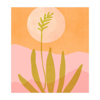 Desert Moon With Agave (Print Only)