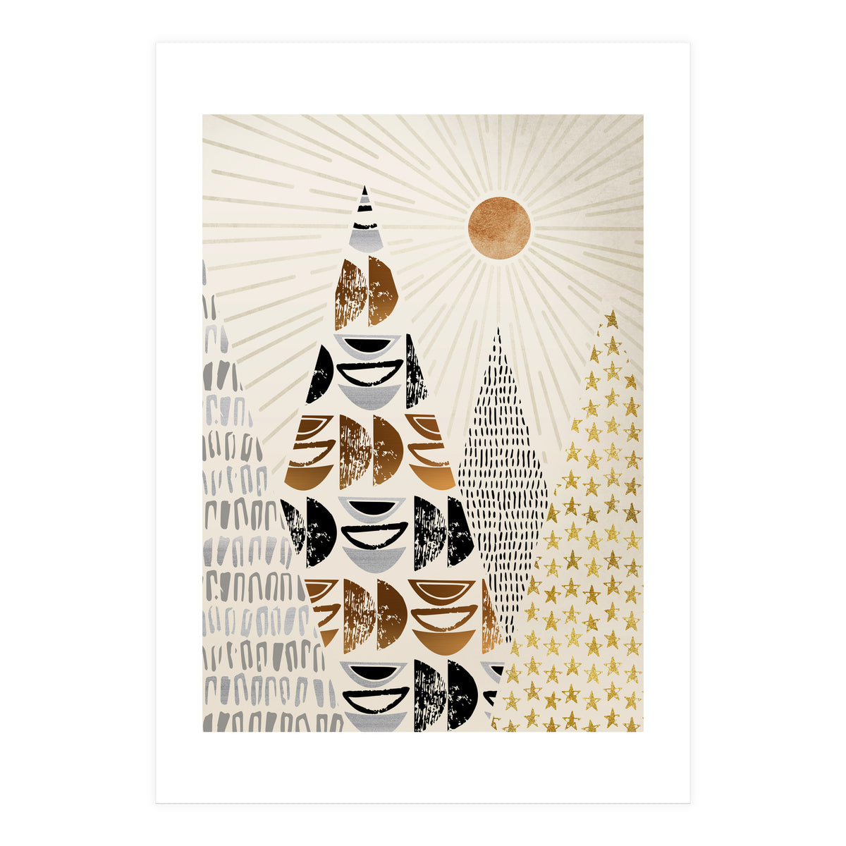 Whimsical Mountain Landscape (Print Only)