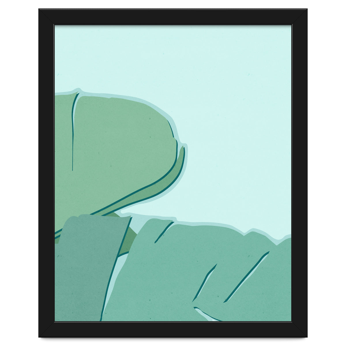 Abstract Banana Leaves Two - Greener Eden