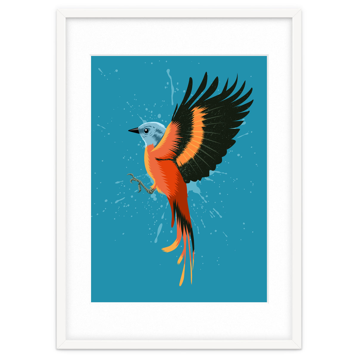 Tropical flying bird