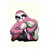 Sloth Brushing Teeth, Funny Bathroom Humour (Print Only) thumbnail