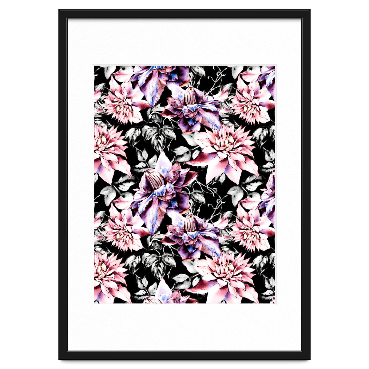 Pink bloom in the dark