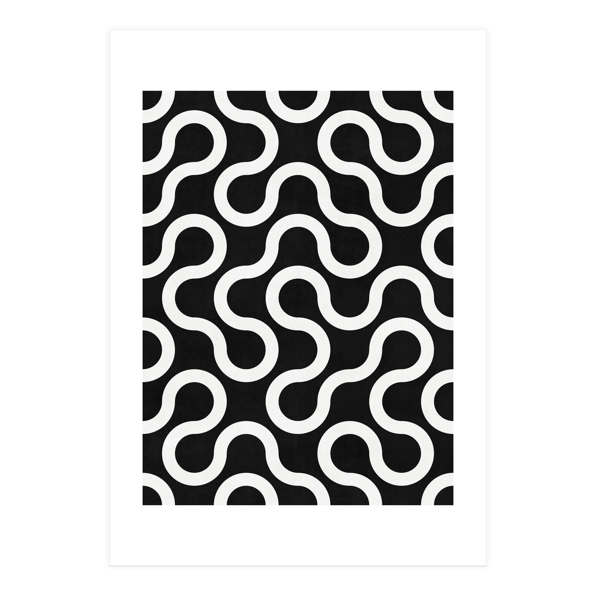 My Favorite Geometric Patterns No.36 - Black (Print Only)