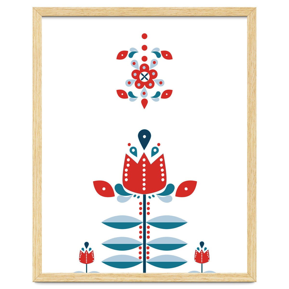 Scandinavian Folk Flowers