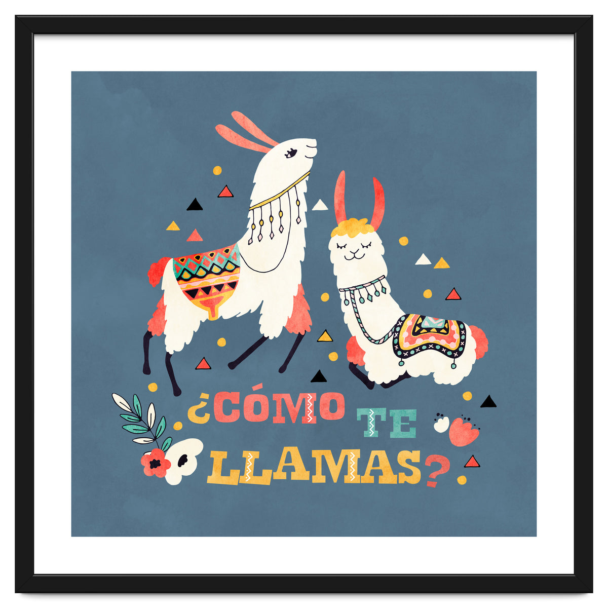 Llama With Cactus Como Te Llamas Spanish Saying 2