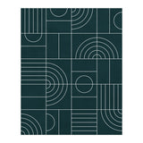 My Favorite Geometric Patterns No.26 - Green Tinted Navy Blue (Print Only) thumbnail