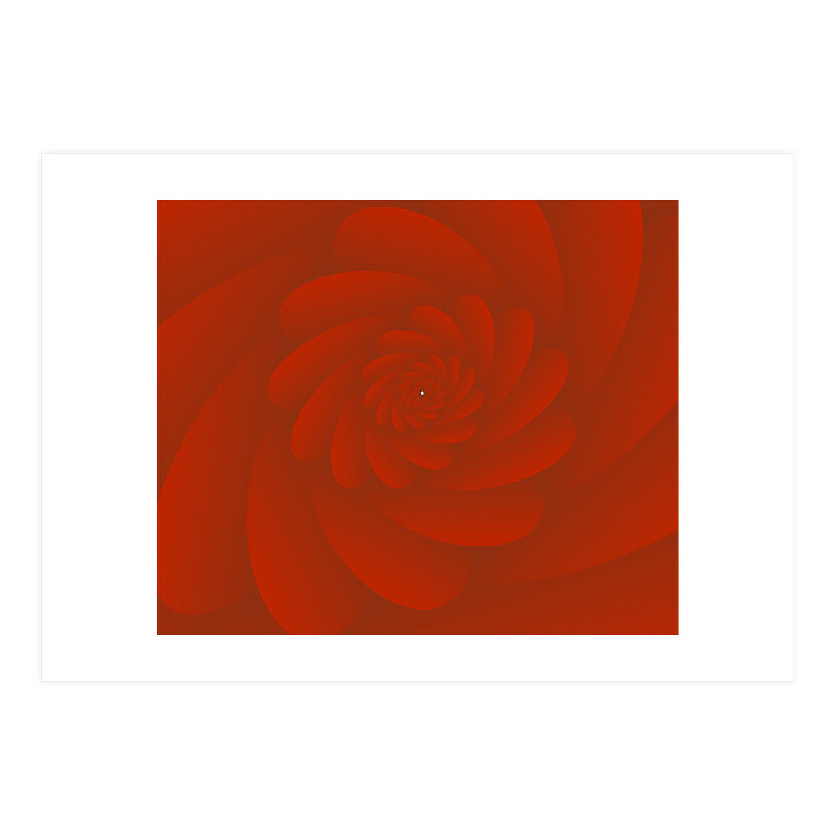 3 D Image Abstract Rose Flower ART (Print Only)
