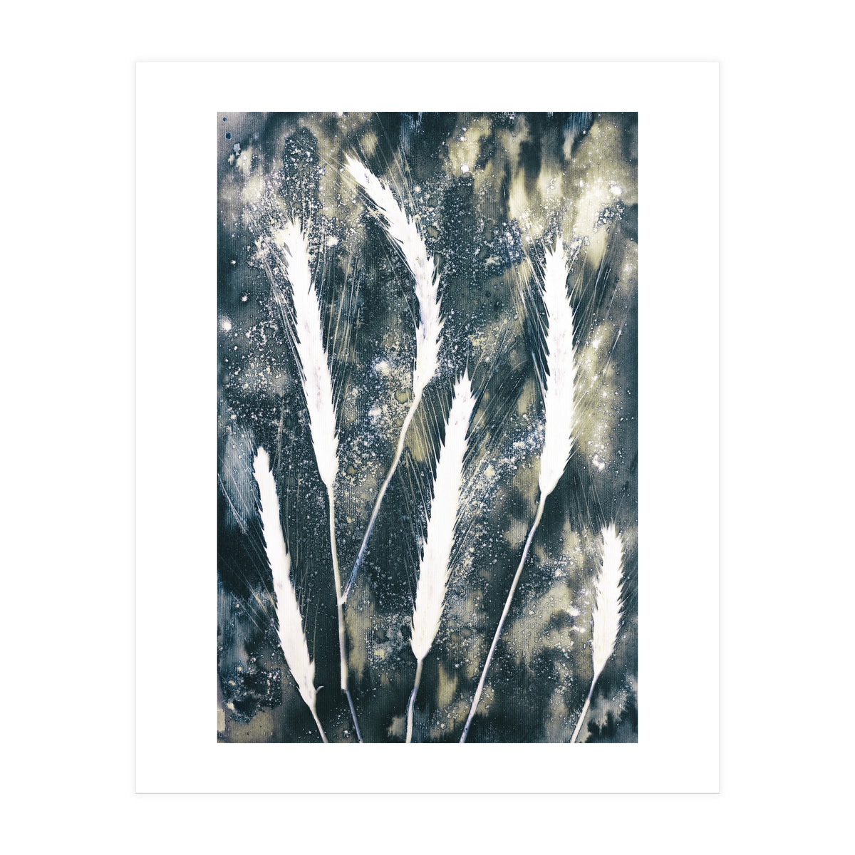 Indigo Blue Botanical Leaves No. 15 (Print Only)