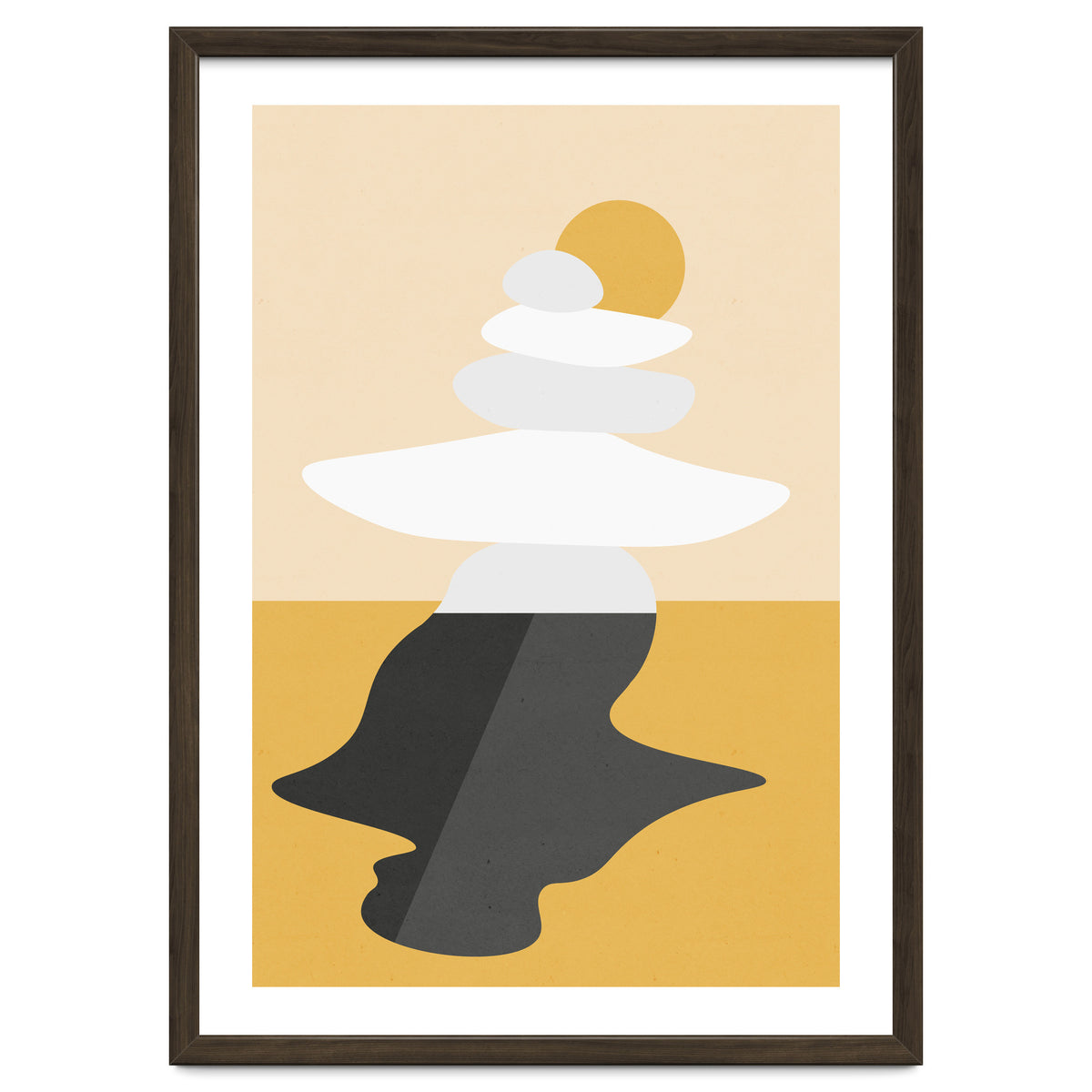 Abstract Cairn - Golden Desert