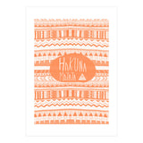 Hakuna Matata Orange Art Print  (Print Only) thumbnail