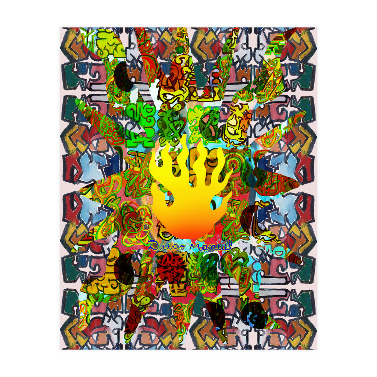 Fuego Y Graffiti 48 (Print Only)