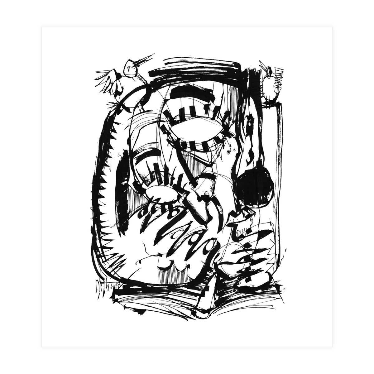 The Scholar - b&w (Print Only)