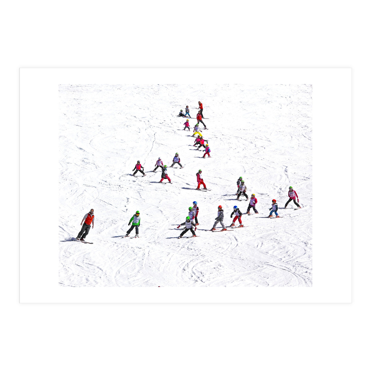 Ski school (Colour) (Print Only)