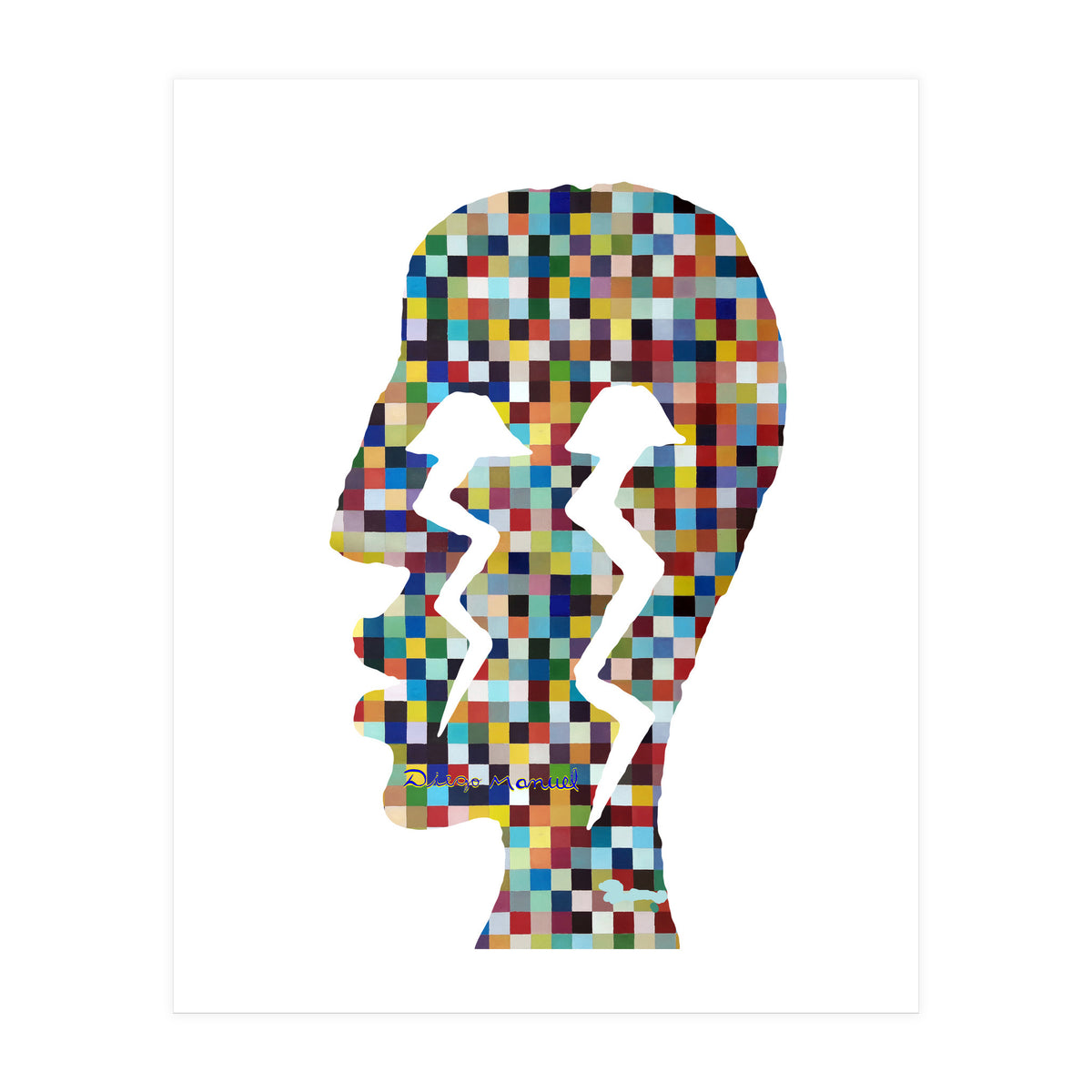 Perfil Con Rayos 11  (Print Only)