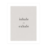 Inhale Exhale Grey Yoga (Print Only) thumbnail
