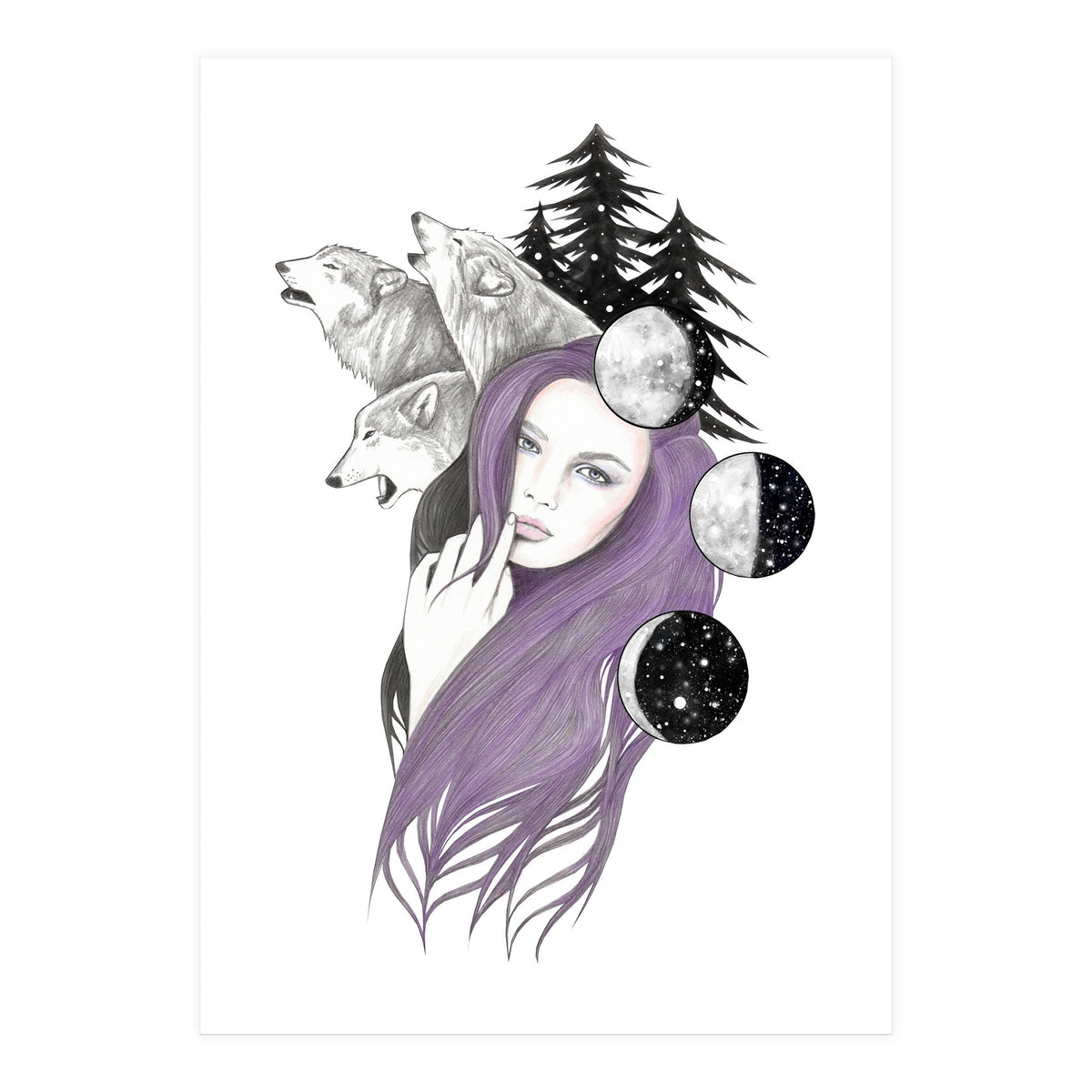 Three Moons (Print Only)