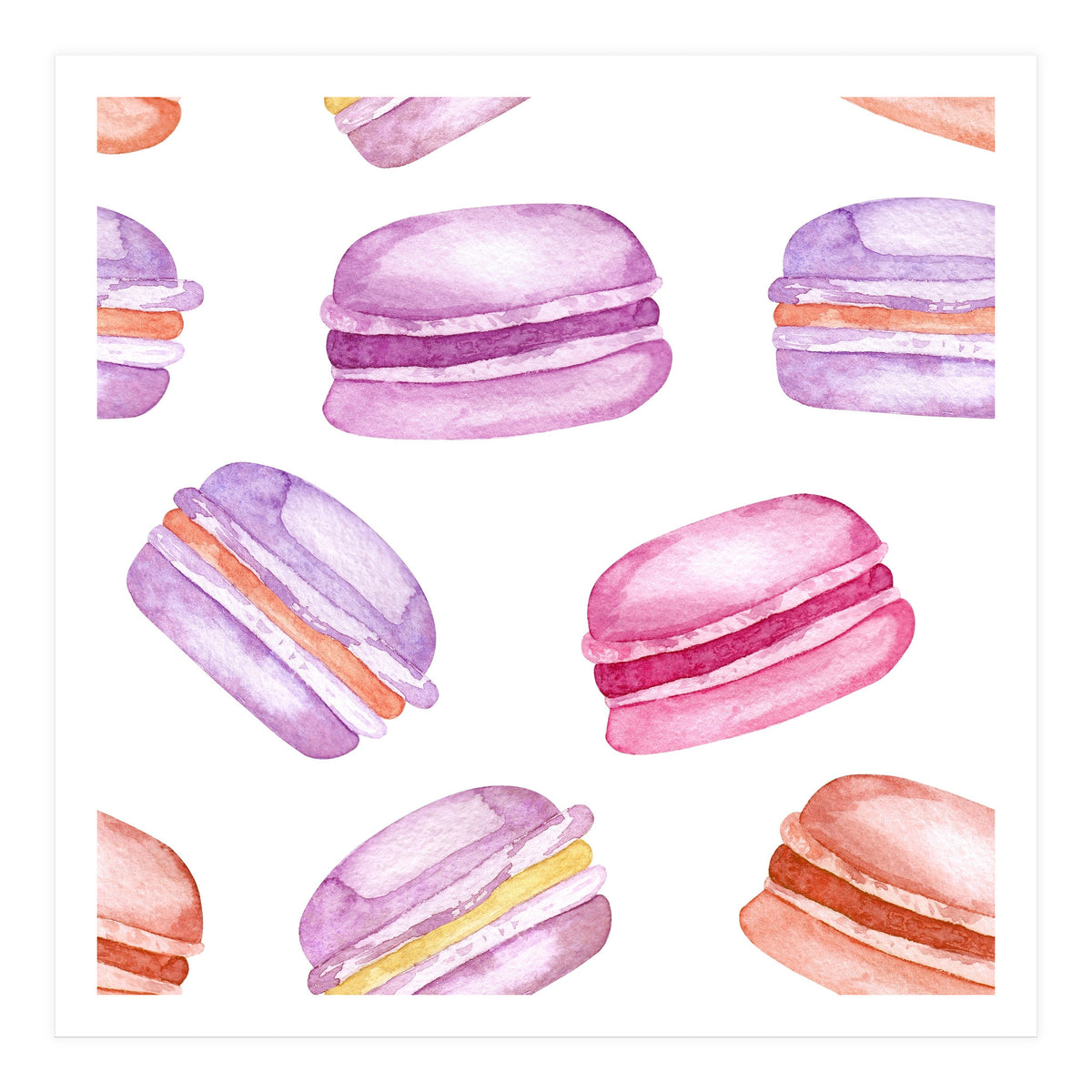Delicious macaroons (Print Only)