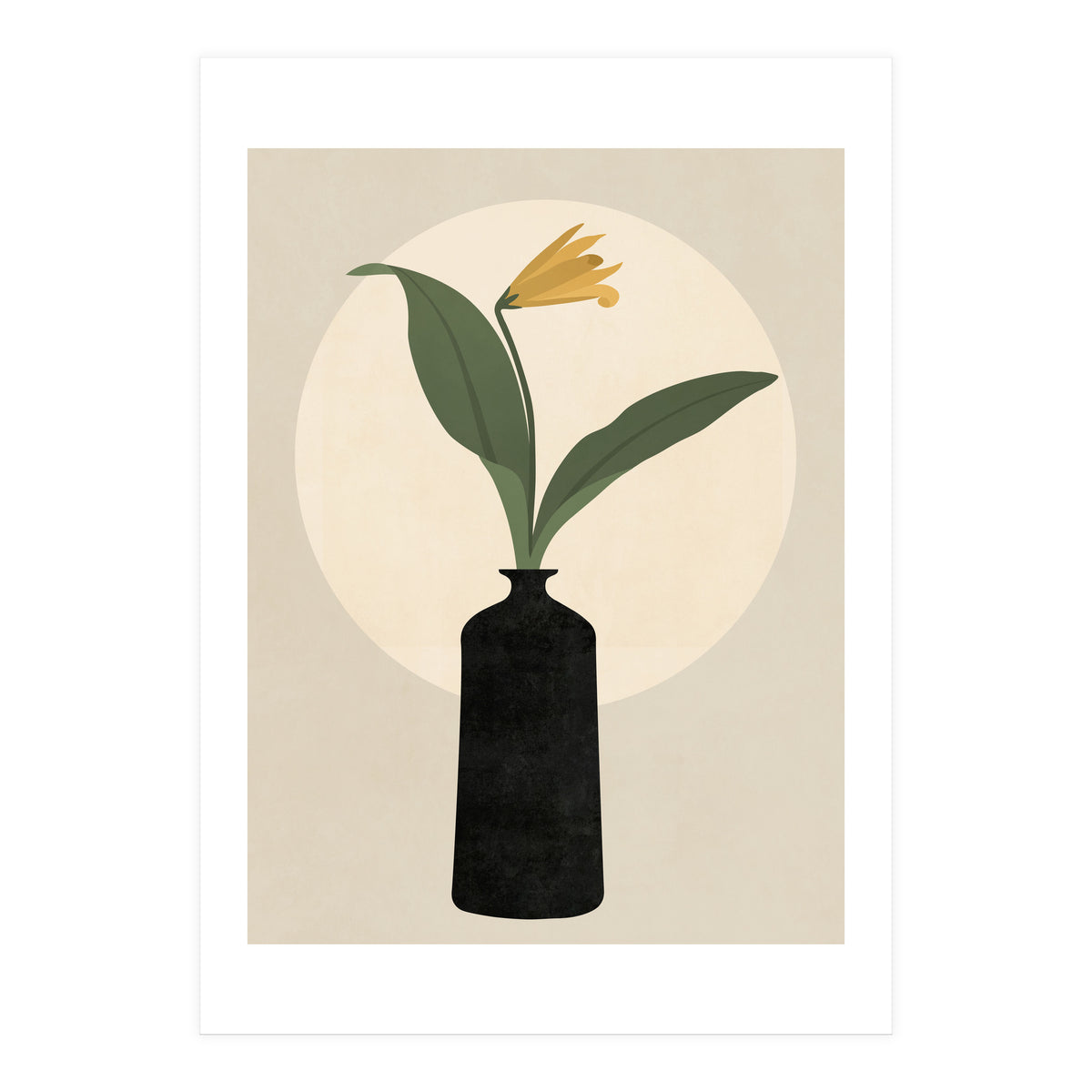 VASE AND MOON - 01B (Print Only)