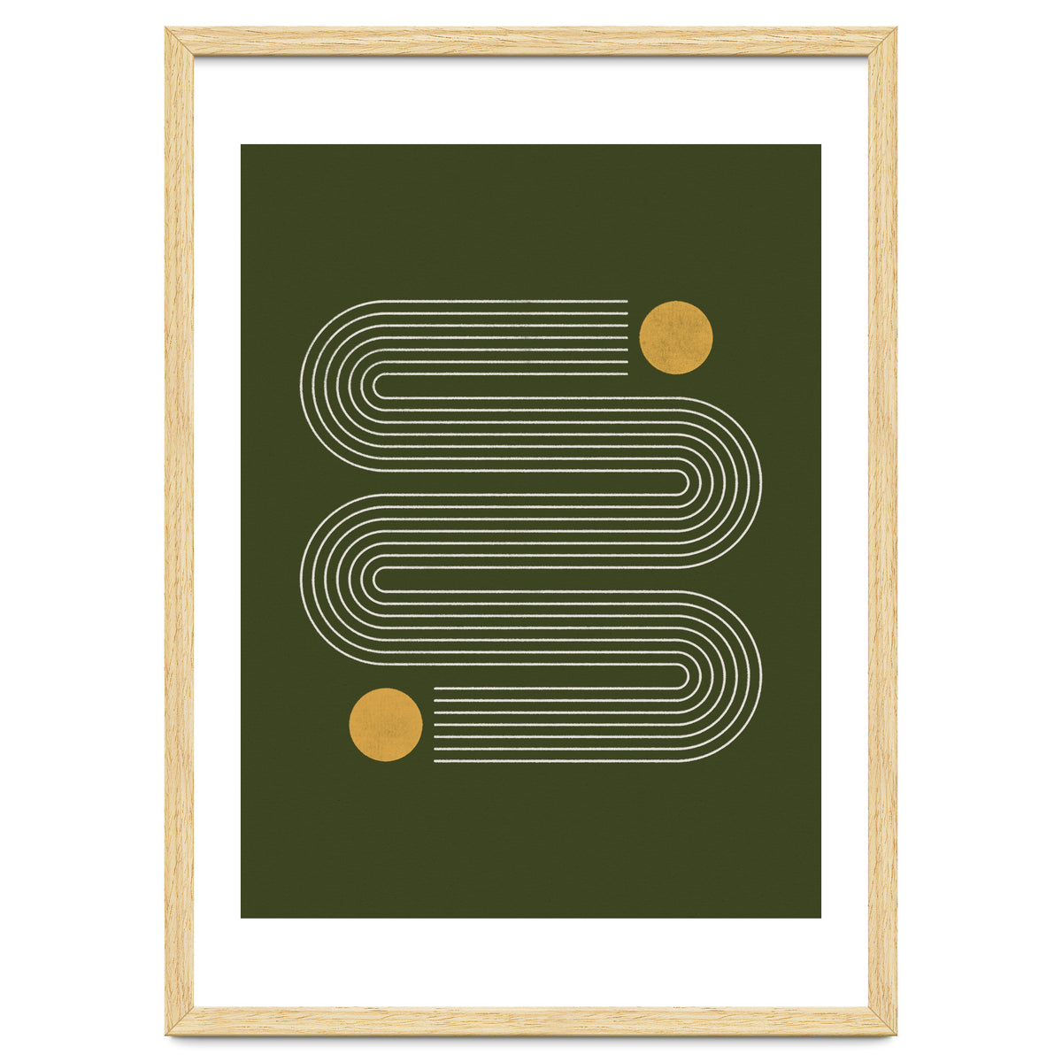 Mid-Century Modern No.25 - Woodblock Print