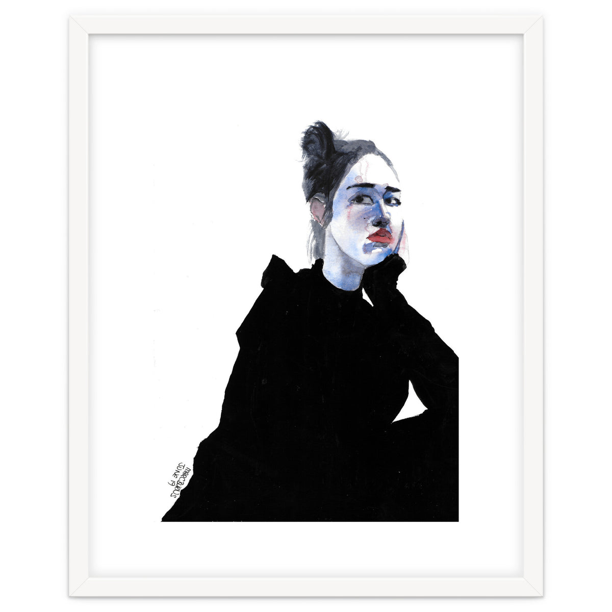 Untitled #48 Woman in a black dress