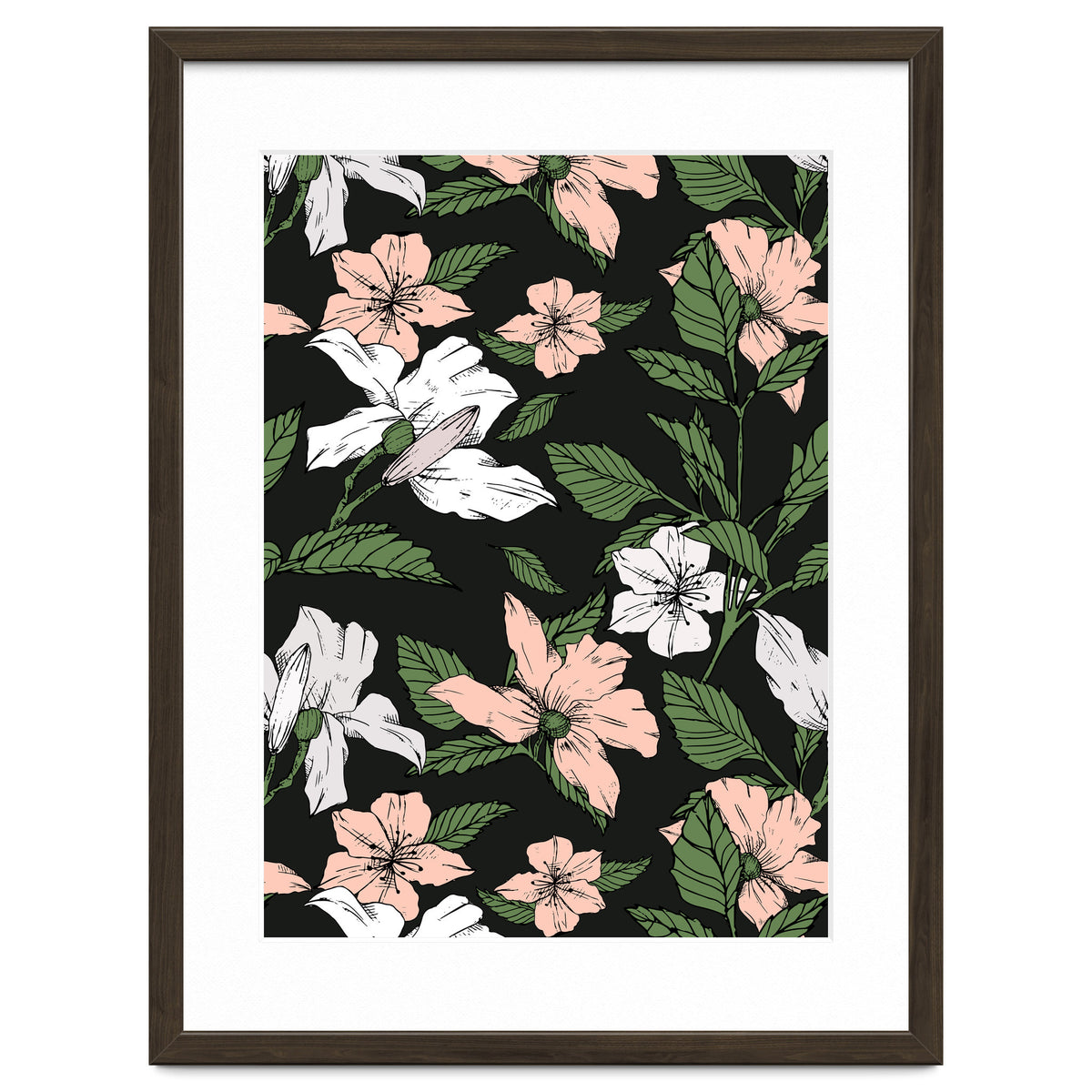 Flowers in the tropical night