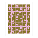 Pink Retro Circles Pattern (Print Only) thumbnail