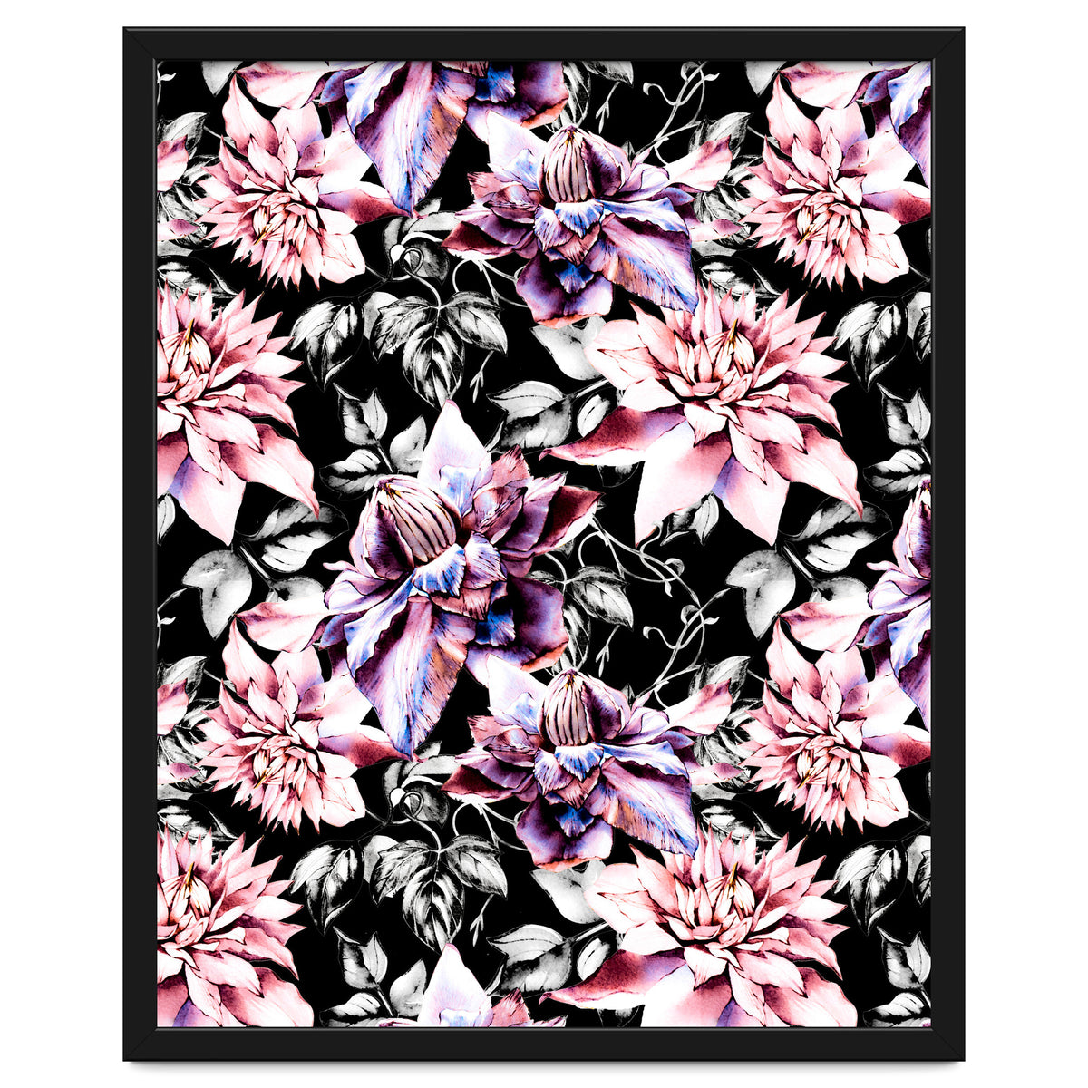 Pink bloom in the dark