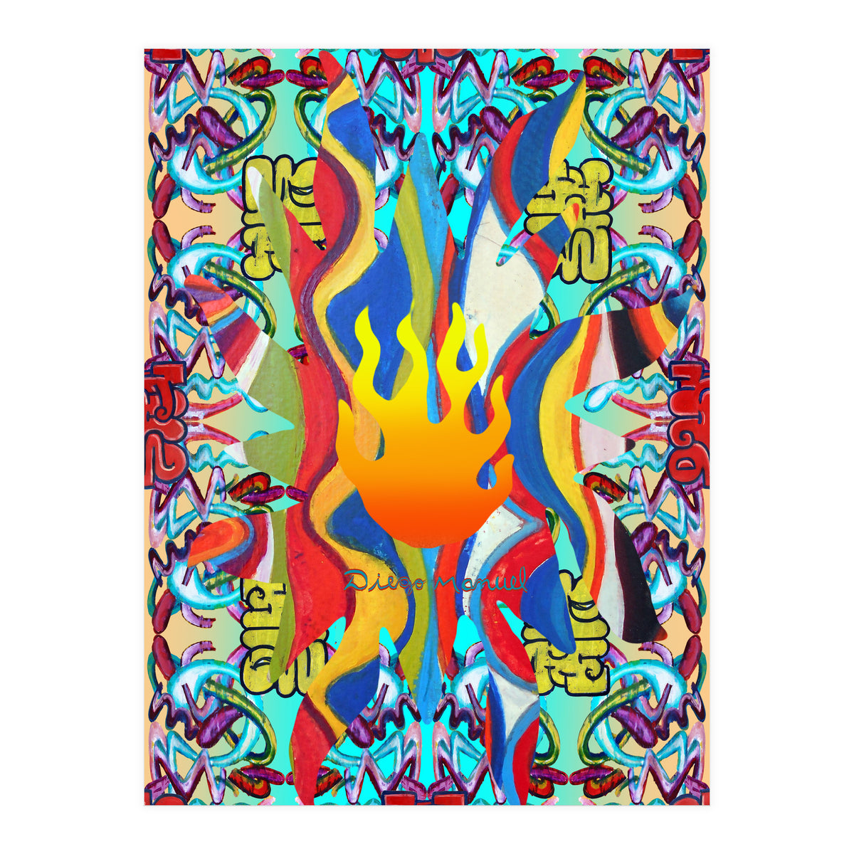 Fuego Y Graffiti 41 (Print Only)