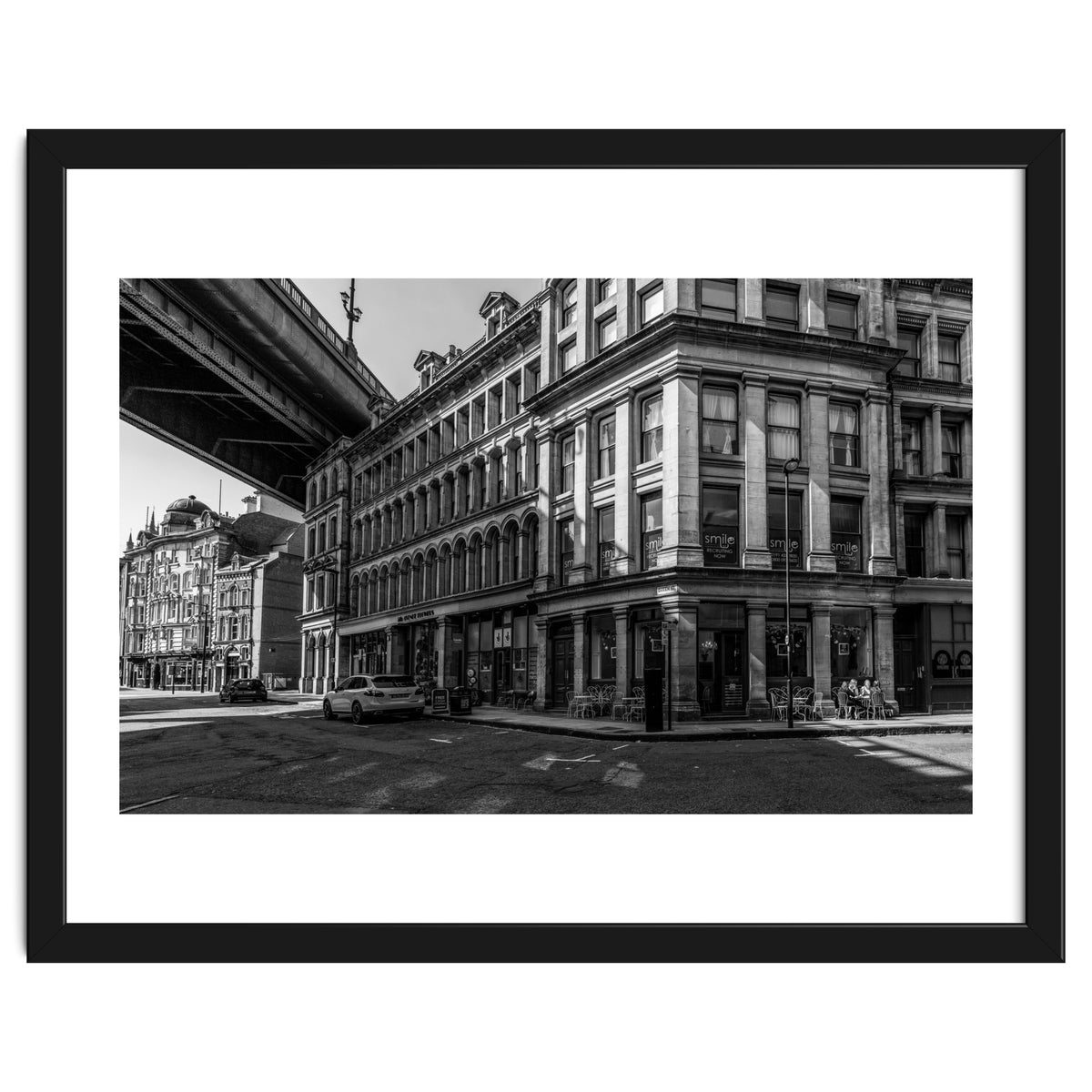 Dene st Newcastle monochrome