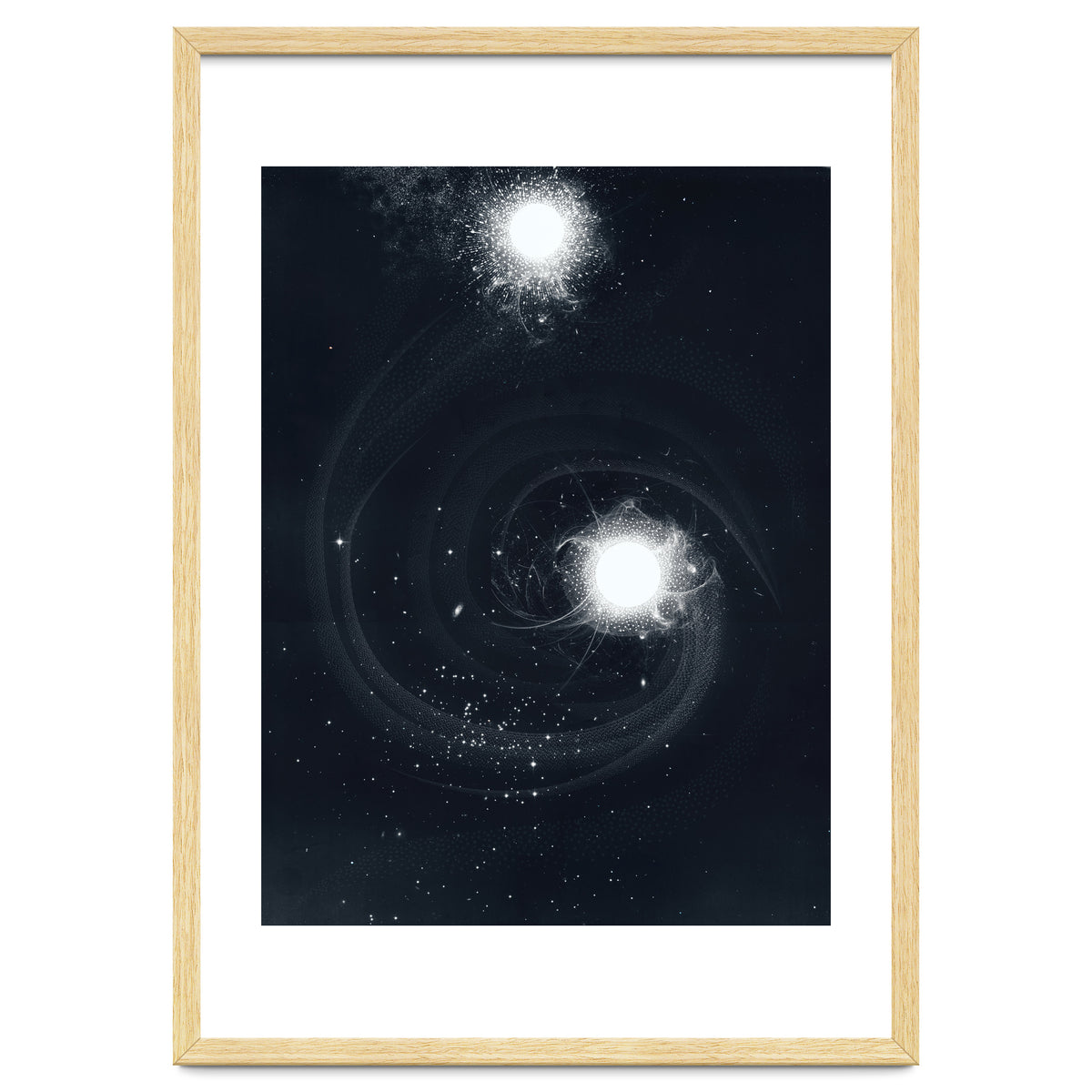Vintage Cosmos: Double Spiral Nebula