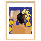 You're never alone when lost in the magic of a book, Bohemian Reader Botanical, Nude Plant Lady thumbnail