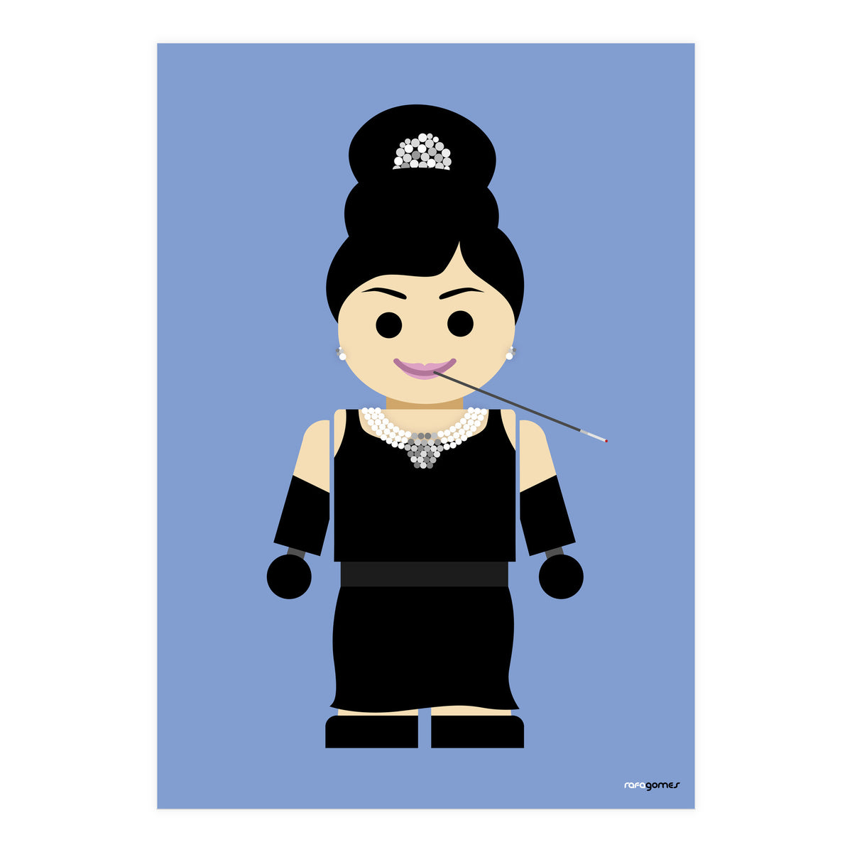 Audrey Hepburn Toy (Print Only)